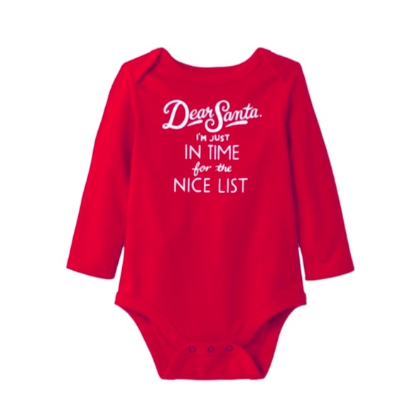 Cat & Jack Dear Santa Bodysuit - Picture 1 of 7
